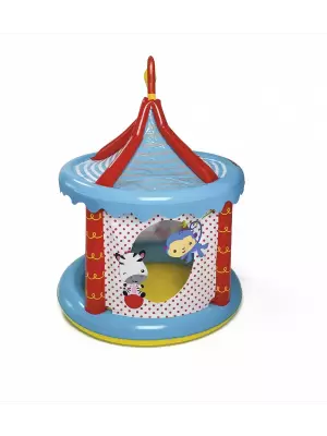 Игровой центр 104х137см "Цирк" с куполом и мячами (25шт), надувное дно, от 2 лет