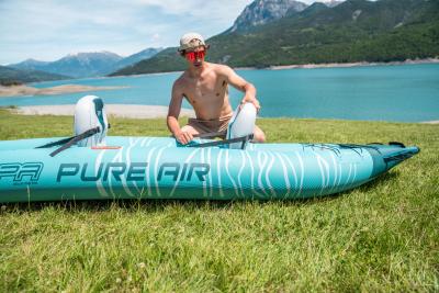 Надувная байдарка Kayak Glider-412 412x83х42см, весла, сиденья, киль, до 180кг