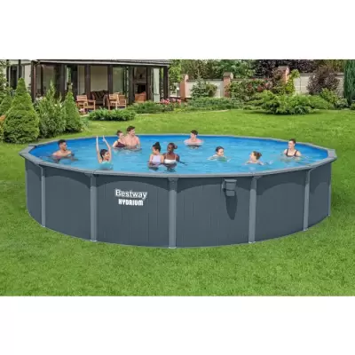 Стальной бассейн Hydrium 732x132см, 8327л, песч.фил.-нас., тент, подст, лестн., диспенсер