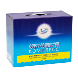 МИНИПУЛ КОМПЛЕКС, 5,6кг коробка, набор химии для полного ухода за бассейном от 10 до 30м3