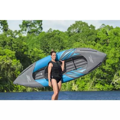 Надувная байдарка "Surge Elite X1 Kayak" 305x91х40см, алюм.весло 230см, насос 62086, до 100кг