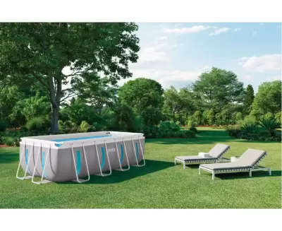 Каркасный бассейн Clearview 400х200х122см, 8418л, фил.-насос 2006л\ч, лестница, тент, подст.
