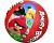 96101 BW, BestWay, Мяч пляжный 51 см Angry Birds, уп.36