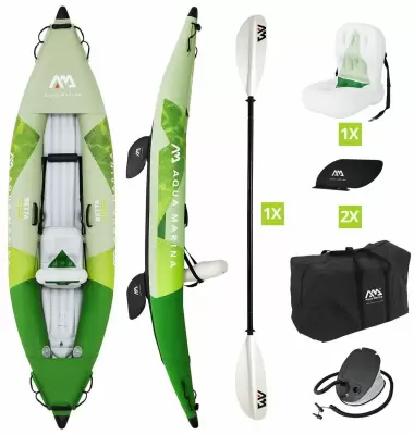 Надувной каяк "Betta-312" 312x80см, весло, сиденье, насос, киль, сумка, до 110кг