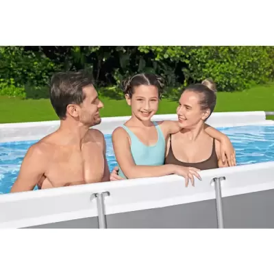 Каркасный бассейн Power Steel 404х201х100см, 6478л, фил.-насос 2006л/ч, лестница