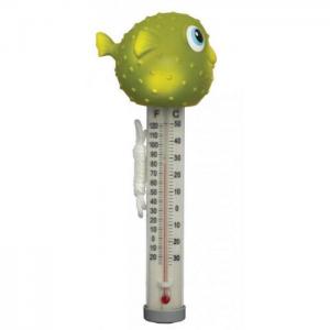 Термометр-игрушка "Рыбка Фугу" для измерения температуры воды в бассейне