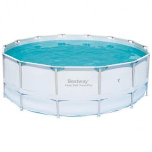 56280 BW, BestWay, Каркасный бассейн, 549х132 см, 26000 л с тент, лест., песч.фил.-насос 5678л/ч, подстилка., уп.1