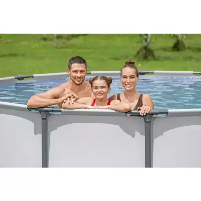 Каркасный бассейн Steel Pro Max 366х122см, 10250л, фил.-насос 2006л/ч, лестница, тент