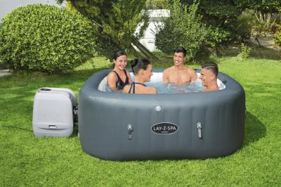 СПА-бассейн 130х130/180х180х71см "Hawaii HydroJet Pro" 795л, квадратный, с гидро-аэромассажем