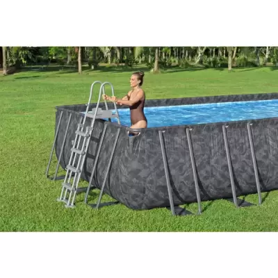 Каркасный прямоугольный бассейн 732х366х132см "APX" 365 31805л, песч.фил-нас, лестн, тент, полисферы