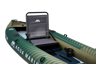 Надувная байдарка для рыбалки "Caliber Angling Kayak" 398x98см, насос, сиденье, киль, рюкзак, до 180