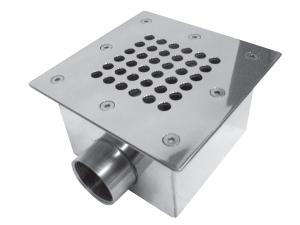 Донный слив квадратный 165х165 мм 1 1/2"
