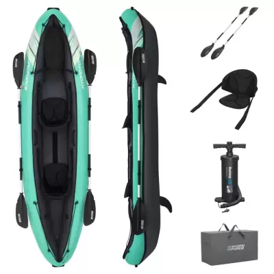 Надувной каяк "Ventura Elite X2" 330х86см, алюм.вёсла 230см, насос , до 220кг