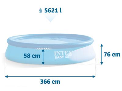 Бассейн Easy Set 366х76см, 5621л