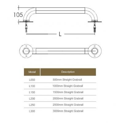 Поручень для бассейна Aquaviva L100