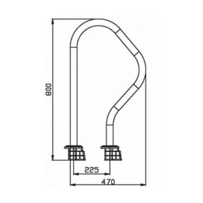 Поручень Aquaviva ARV (верхняя часть лестницы)