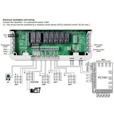 Станция контроля качества воды Hayward Aquarite Plus 33г/час + Ph