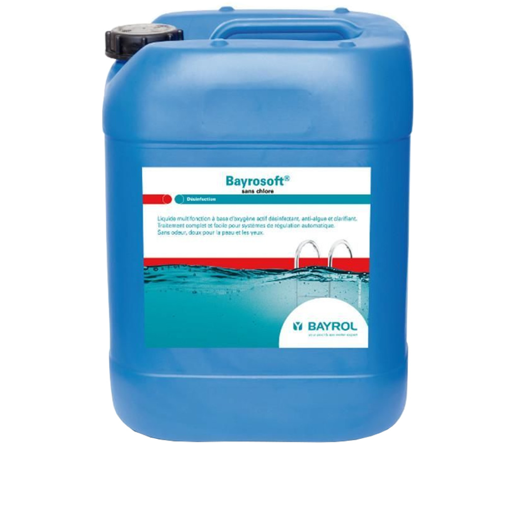 БАЙРОСОФТ (Bayrosoft), 22 л канистра, жидкость для дезинфекции воды на основе кислорода