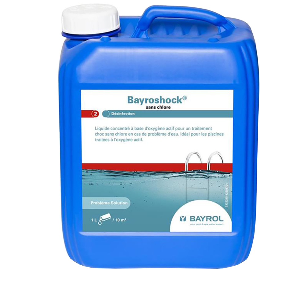 БАЙРОШОК (Bayroshock), 5 л канистра, жидкость для дезинфекции воды