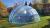 Круглый купольный тент павильон Pool Tent 5,5м для бассейнов и СПА, серый